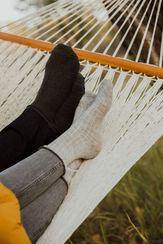 Grey Alpaca Socks: Large | Meraki Movement