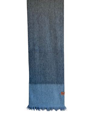 Denim Blok Alpaca Scarf