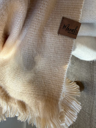 Biscotti Beige Alpaca Blanket Scarf