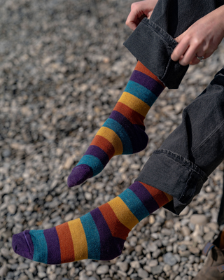 Small Carnival Skies Alpaca Socks