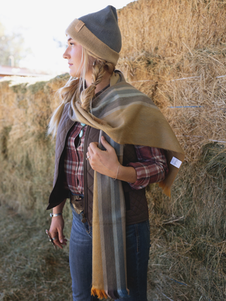 Col Mustard Alpaca Scarf