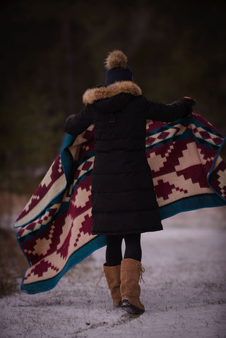 Canyon Breeze Alpaca Throw Blanket