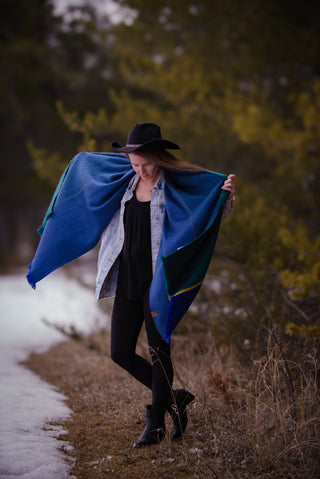 Art Deco Fusion Alpaca Blanket Scarf