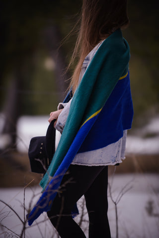 Art Deco Fusion Alpaca Blanket Scarf