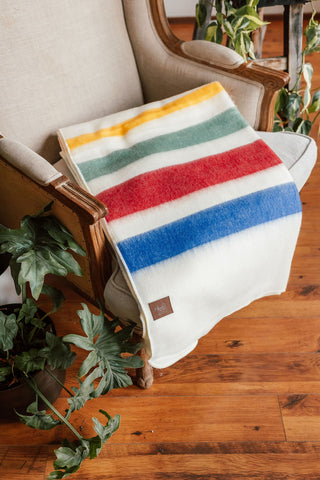 Pioneer Stripe Alpaca Blanket