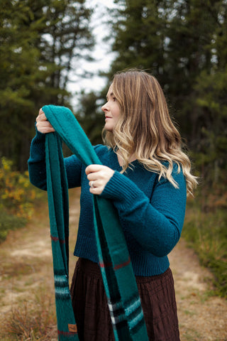 Spruce Metro Plaid Alpaca Scarf
