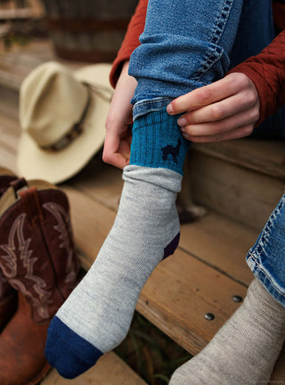 Large Northern Glow Alpaca Socks