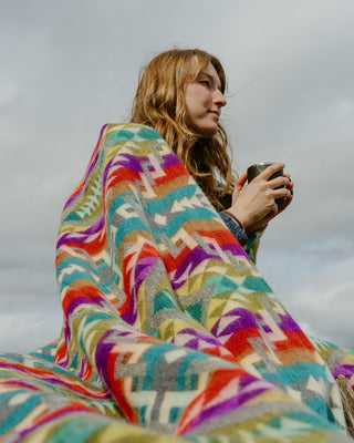 Inca Trail  Large Alpaca Blanket