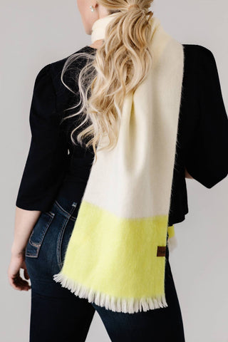 Citron Blok Alpaca Scarf