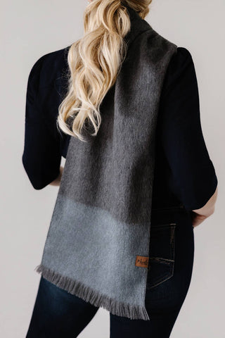 Denim Blok Alpaca Scarf