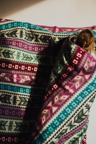 Purple Tide Alpaca Blanket