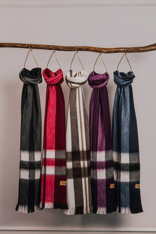 Uptown Black Alpaca Scarf