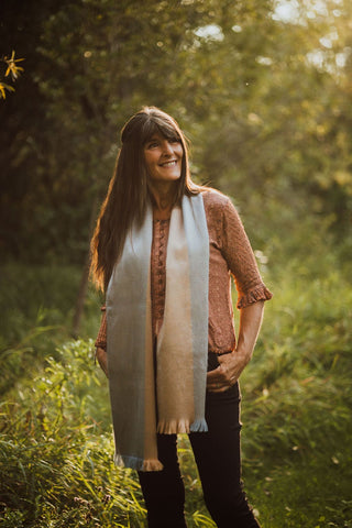 Field & Sky Alpaca Scarf | Meraki Movement