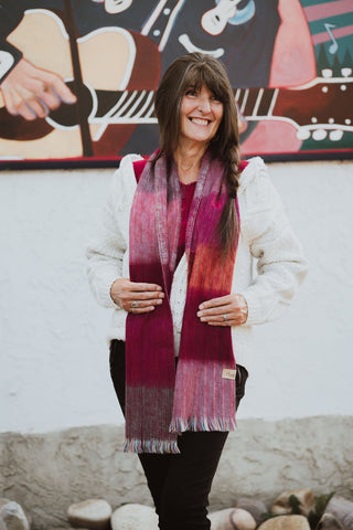 Pink Ombre Alpaca Scarf | Meraki Movement