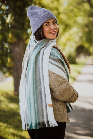 Sea Foam Alpaca Scarf | Meraki Movement