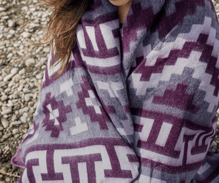 50 Shades of Purple Large Alpaca Blanket | Meraki Movement