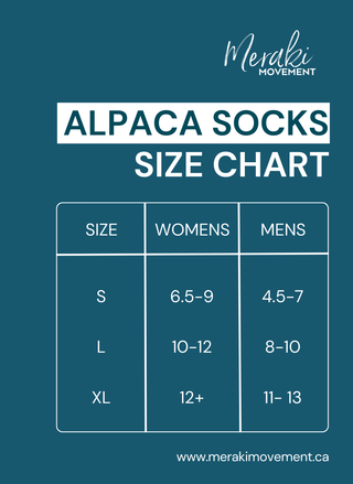 Grey Alpaca Socks: X-Large | Meraki Movement